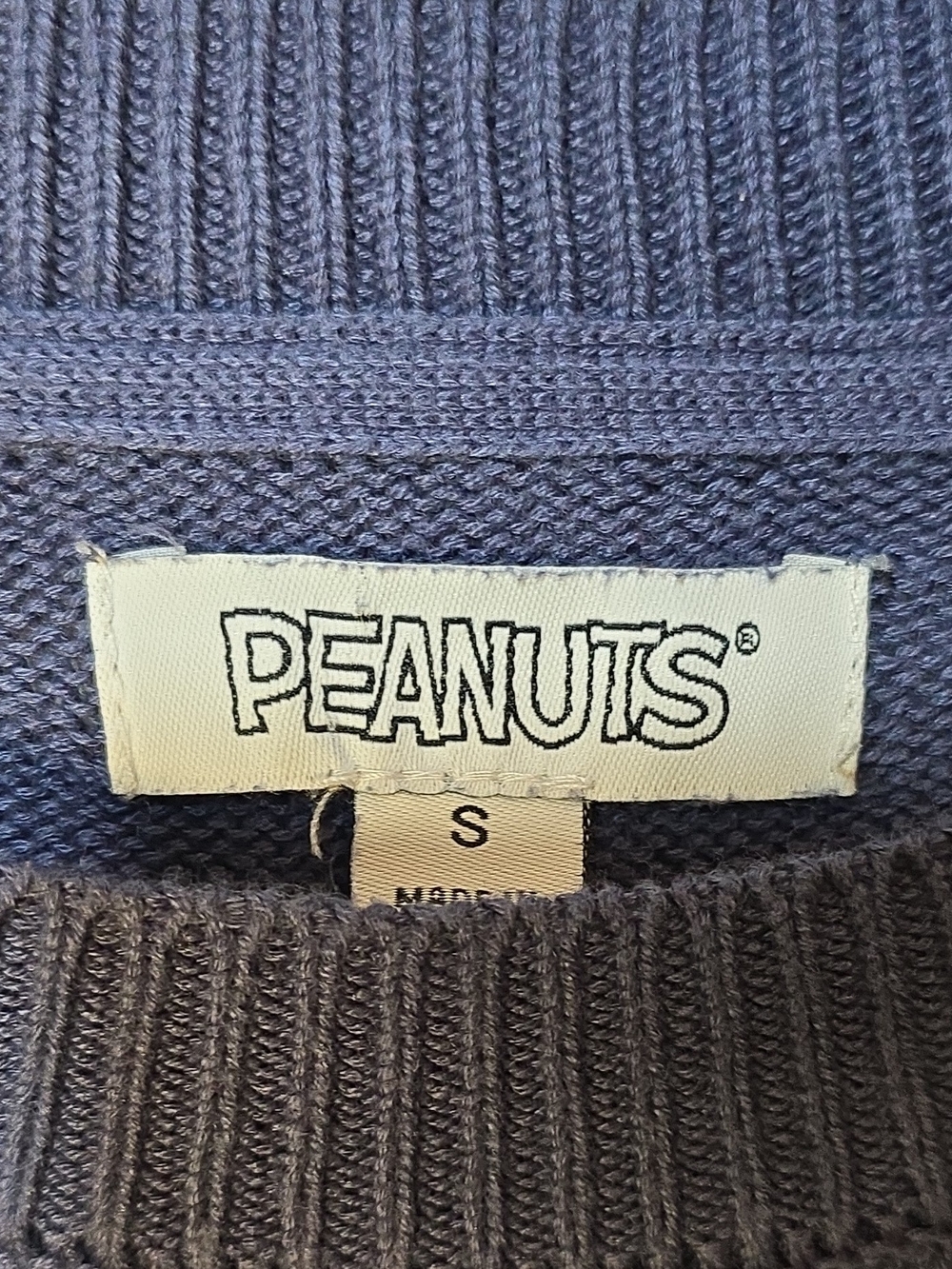 Peanuts Snoopy Navy Crewneck Sweater - Picture 4 of 9